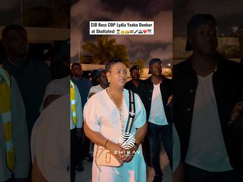 CID Boss COP Lydia Yaako Donkor at Shattafest 👮👸👑🇬🇭🎤🚔❤️🎹