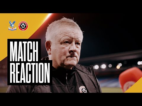 Chris Wilder | Crystal Palace 3-2 Sheffield United | Post Match Reaction