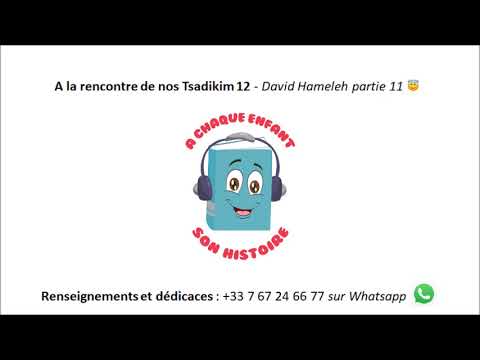 A la rencontre de nos Tsadikim 12- David Hameleh partie 11😇