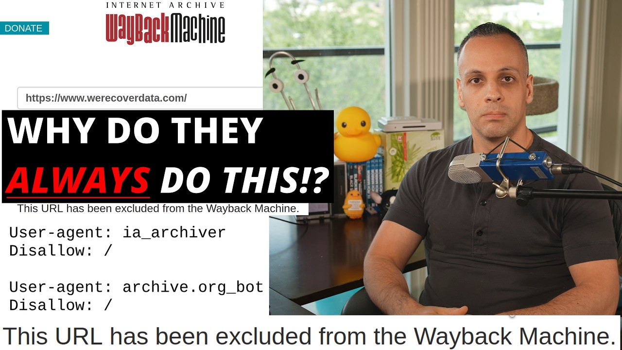 WeRecoverData wiped from archive.org after threatening me with litigation: SHOULD I COUNTERSUE??? 