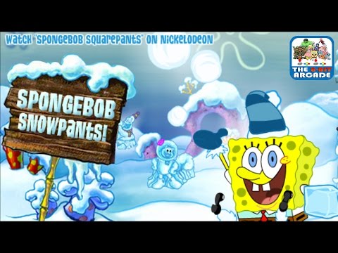 SpongeBob SnowPants - Build Snowmen and Put Plankton On Ice (Gameplay, Playthrough) Video