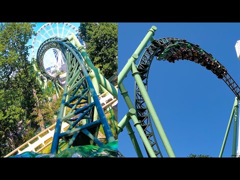Video: Riding Helix Roller Coaster! Multi Angle 4K POV! Liseberg Sweden Amusement Park