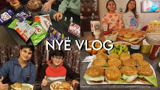 nye vlog: homemade burgers & more