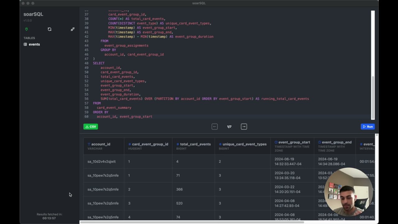 soarSQL demo video