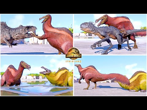 Deinocheirus All Perfect Animations & Interactions 🦖 Jurassic World Evolution 2 - Feathered DLC Pack