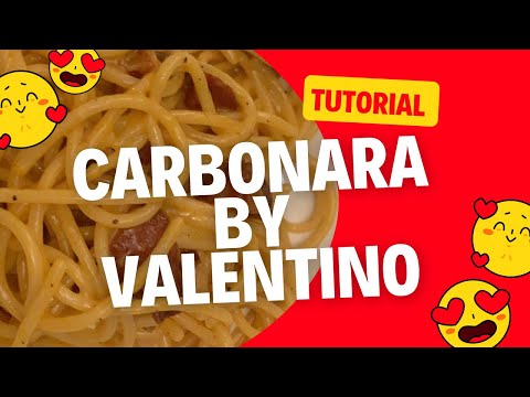 Carbonara by Valentino #tutorial #tutorials #multitasking #cookingvideo #italianfood #carbonara
