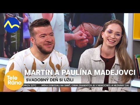 Martin Madej s jeho manželkou Paulínou mali svadbu | Teleráno