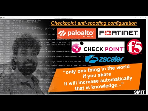 checkpoint anti spoofing configuration