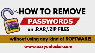 Unlock Password Protected RAR and ZIP Files Online using this TOOL!