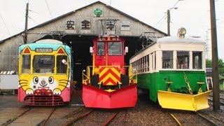 preview picture of video '万葉線「電車まつり」 ネコ電車・デ5010形・アイトラムが大集合  2012.6.9'