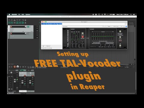 Setting up FREE TAL-Vocoder plugin in Reaper