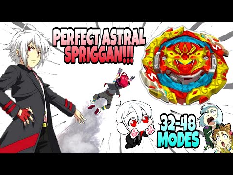 PERFECT ASTRAL SPRIGGAN BEYBLADE COMBO! INSANE 32-48 MODES! Beyblade Burst DB Astral Spriggan B-188