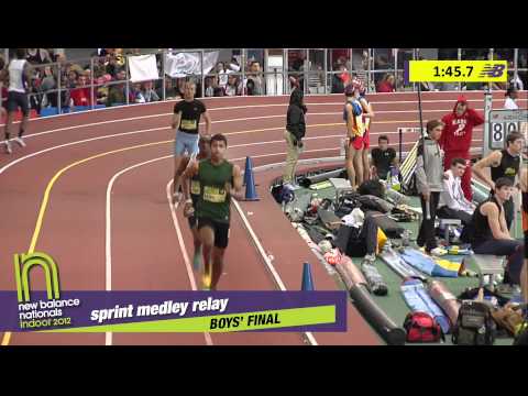 Boys Sprint Medley Section 1 - New Balance Indoor Nationals 2012