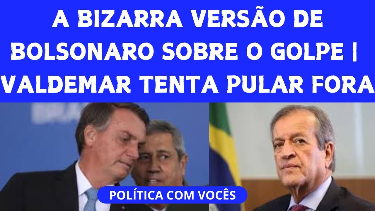BOLSONARO VOLTA A ATACAR LULA E ALEXANDRE DE MORAES | VALDEMAR QUER PULAR DO BARCO