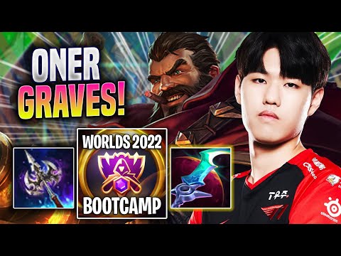 ONER IS SO GOOD WITH GRAVES! - T1 Oner Plays Graves JUNGLE vs Lillia! | Bootcamp 2022