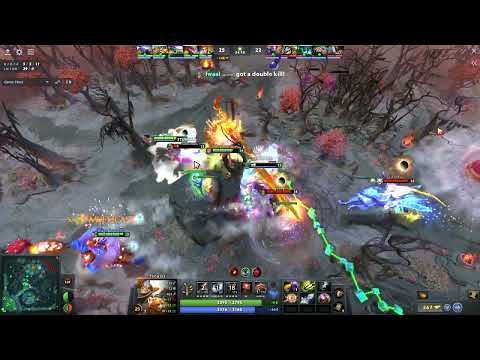 Techies Sticky Bomb kills invisible Outworld Destroyer