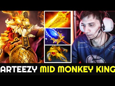 ARTEEZY Mid Monkey King with 17Min Radiance First Item & Scepter 7.26 Dota 2