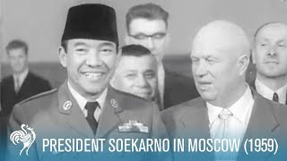 Download lagu President Soekarno of Indonesia in Moscow (1959)  | British Pathé mp3