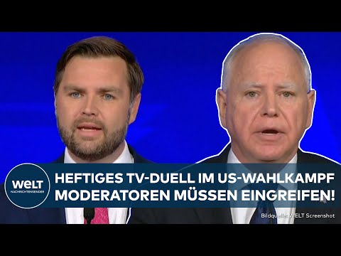 WAHLEN IN DEN USA: Showdown bei TV-Duell! Walz und Vance liefern sich heftigen Schlagabtausch