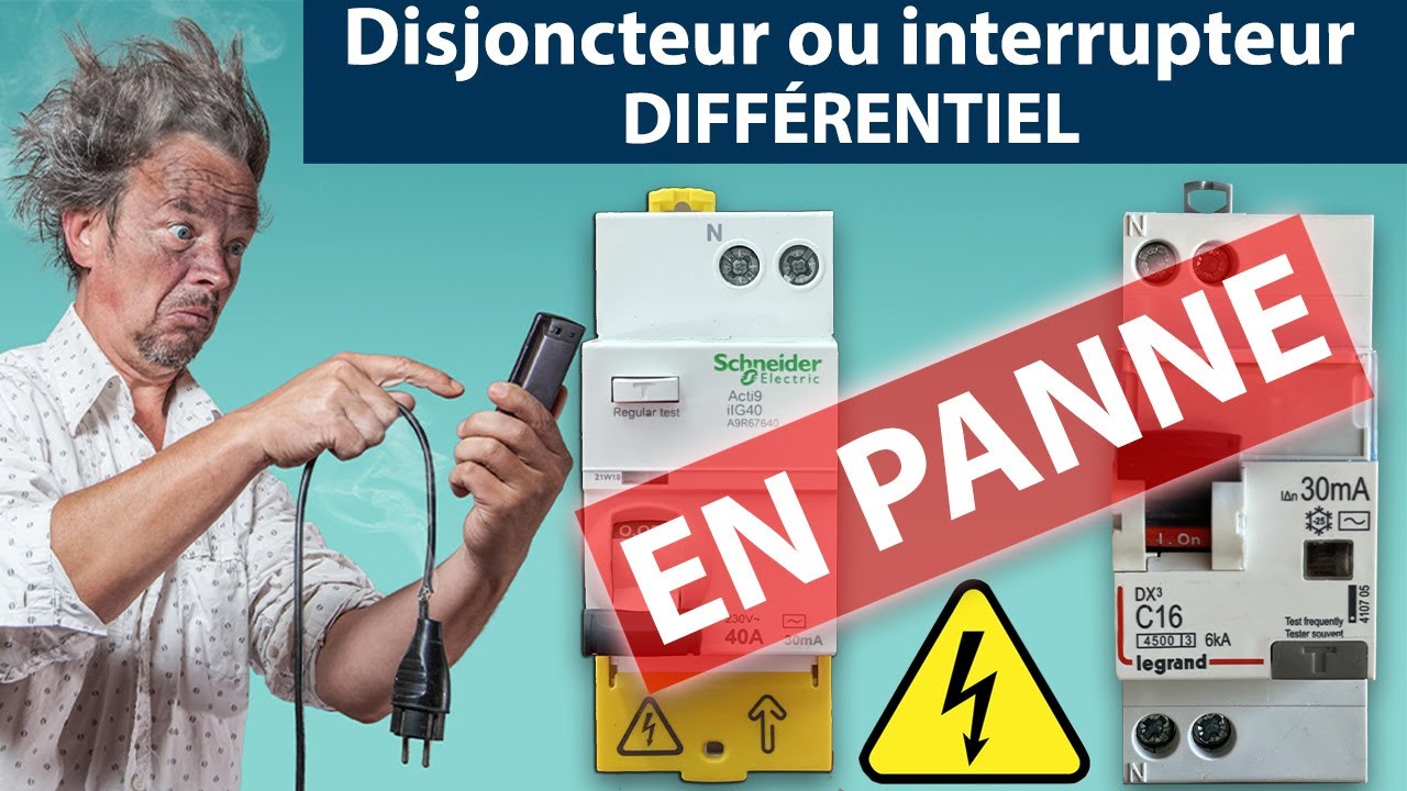 Miniature : Disjoncteur, interrupteur différentiel en panne — comment trouver la panne électrique