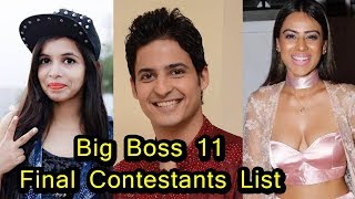 Bigg Boss 11 Contestants Name List With Photo  201