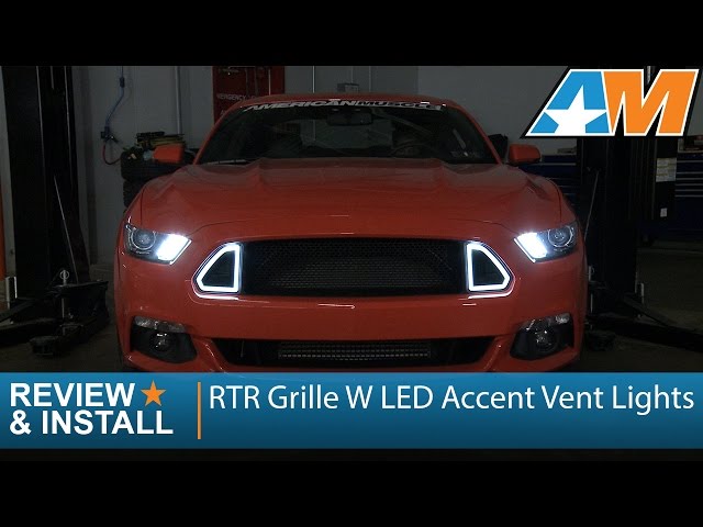 RTR Upper Grille w/ LED Accent Vent Lights Mustang 2015-2017