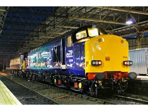 DRS 37059 first run in 2 Years with 57312 at Crewe on 0Z37 Derby RTC to Gresty Bridge 5/11/2014