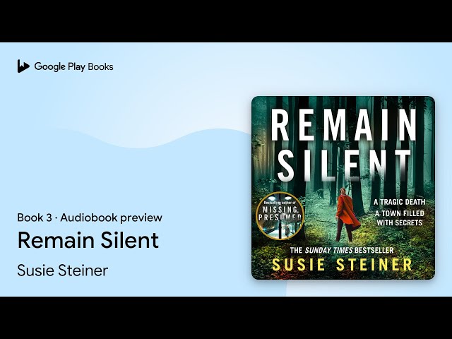 Vídeo relacionado con Remain Silent: The gripping new crime thriller from the Sunday Times bestselling author (Manon Bradshaw Book 3) (English Edition)