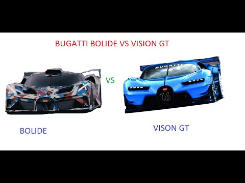 BUGATTI VISION GT VS BUGATTI BOLIDE COMPARISION
