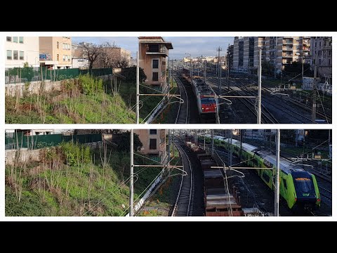 Treno Merci Terni - Civitavecchia e Regionale Fiumicino Aeroporto - Fara Sabina a #romatuscolana