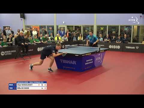 Finale eredivisie heren VJ25: Olav Kosolosky vs Milo de Boer