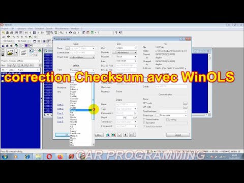 correction Checksum avec WinOLS