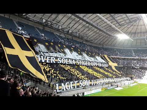 Tifo andra halvlek AIK - Hammarby 20190602