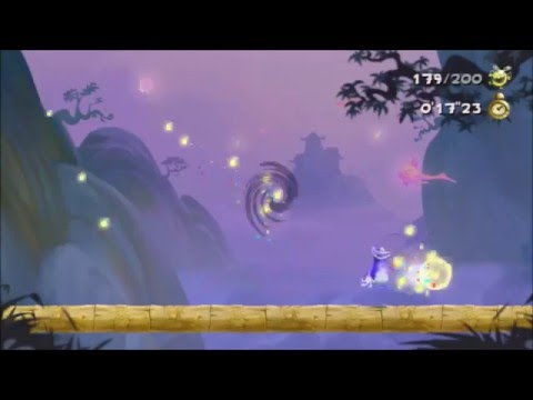 Rayman Legends Daily Challenge 16/2/16 - The Dojo - 21"20/14"08 (solo/solo co-op) (Video 1)