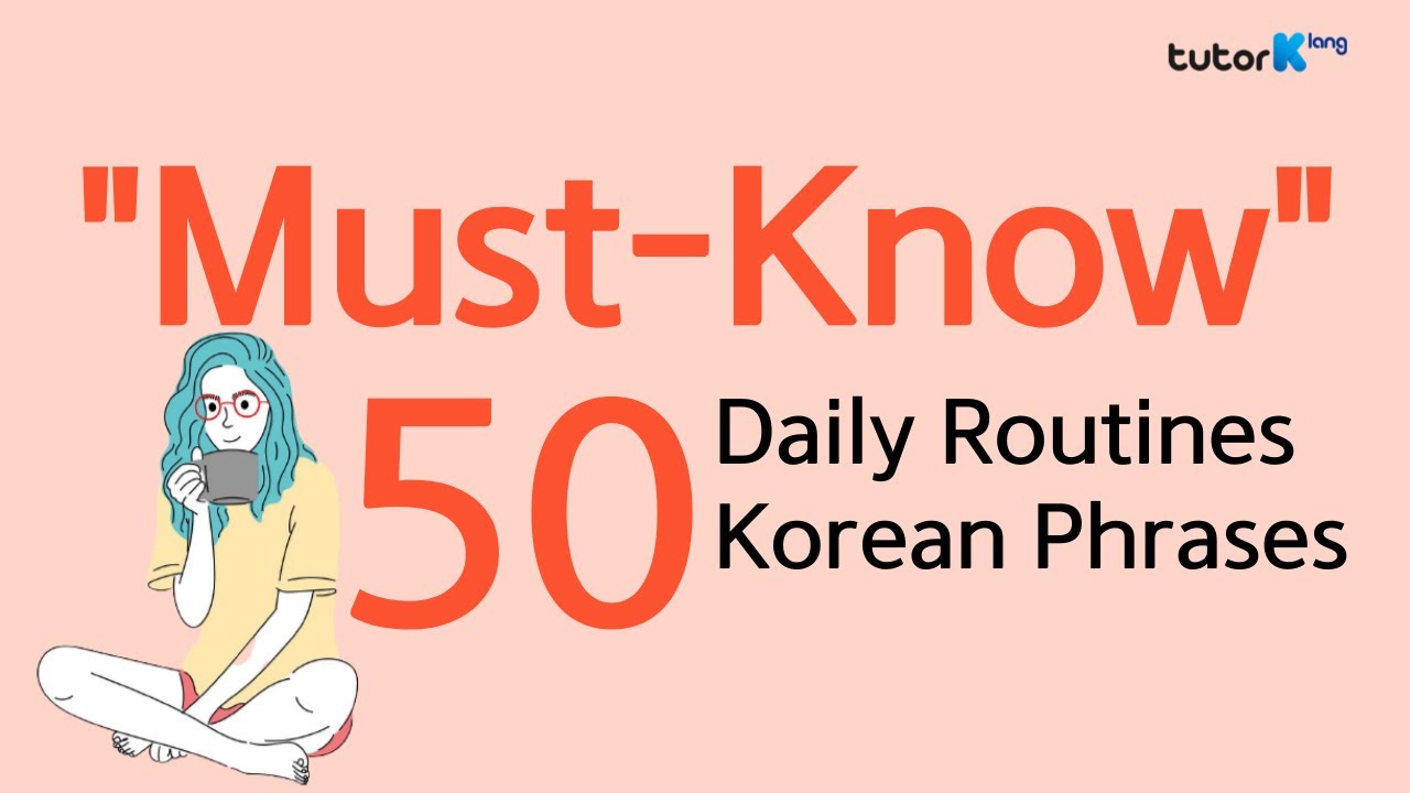 Must-know Korean  | 50 Korean expressions for your daily routine  | 🇰🇷