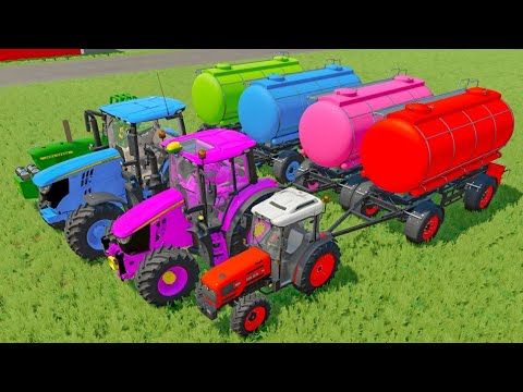 VALTRA vs DEUTZ-FAHR vs McCORMICK vs FENDT - Water Tank Battle | Farming Simulator 22"
