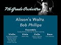 Alison's Waltz, Bob Phillips