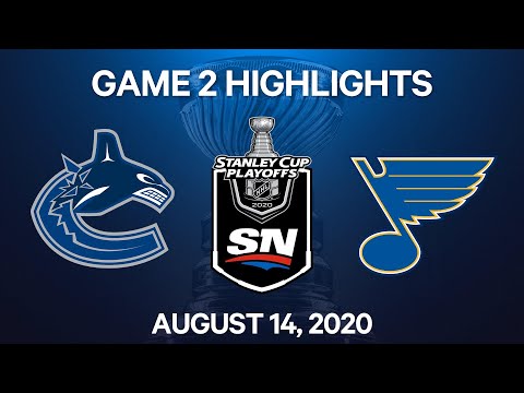 NHL Highlights | 1st Round, Game 2: Canucks vs. Blues – Aug. 14, 2020