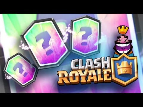 CLASH ROYALE - GANHEI UMA CARTA LENDÁRIA DE GRAÇA NO BAÚ DA COROA