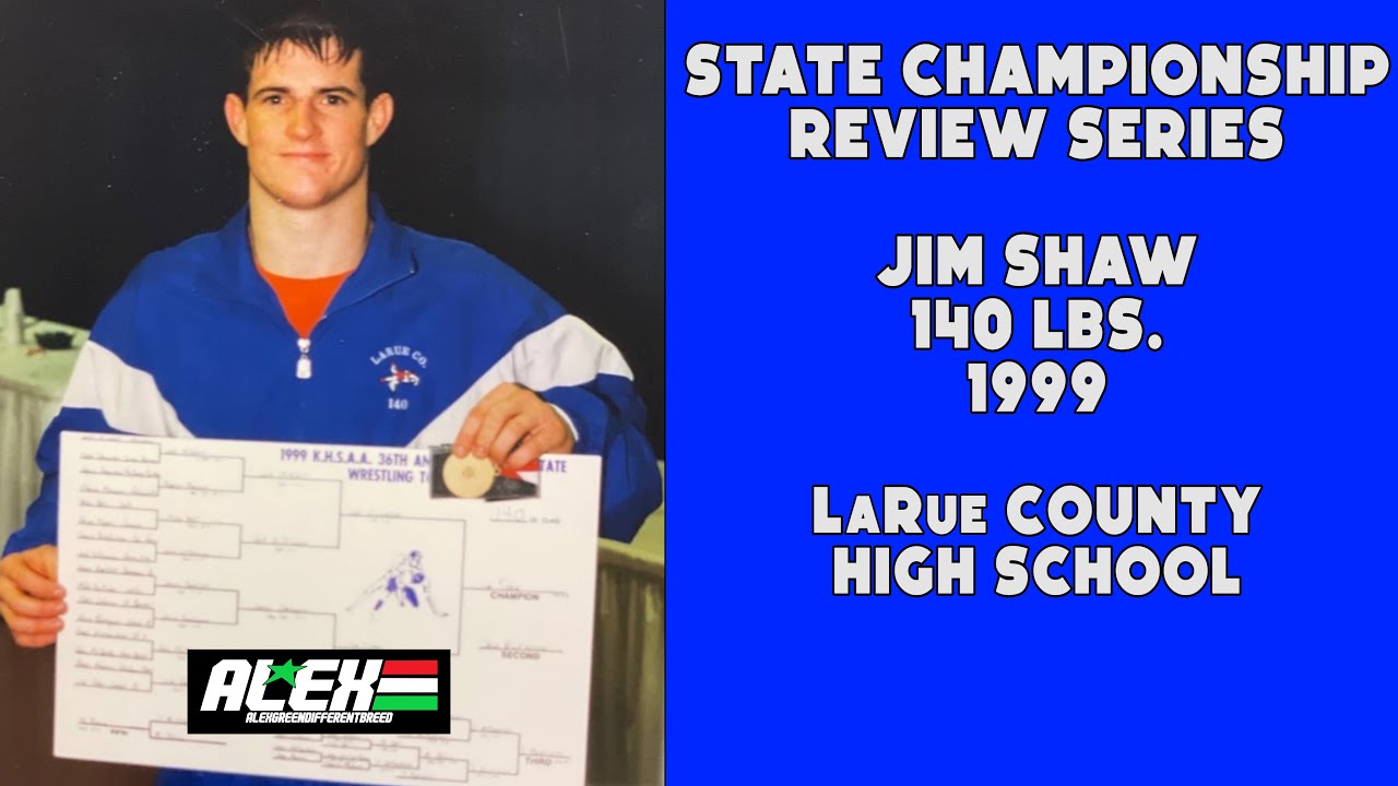 State Wrestling Championship match review w/ Jim Shaw (LaRue County; 1999 140 lbs.)