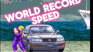 SFII BONUS ROUND | WORLD RECORD KEN SPEED RUN by A1major