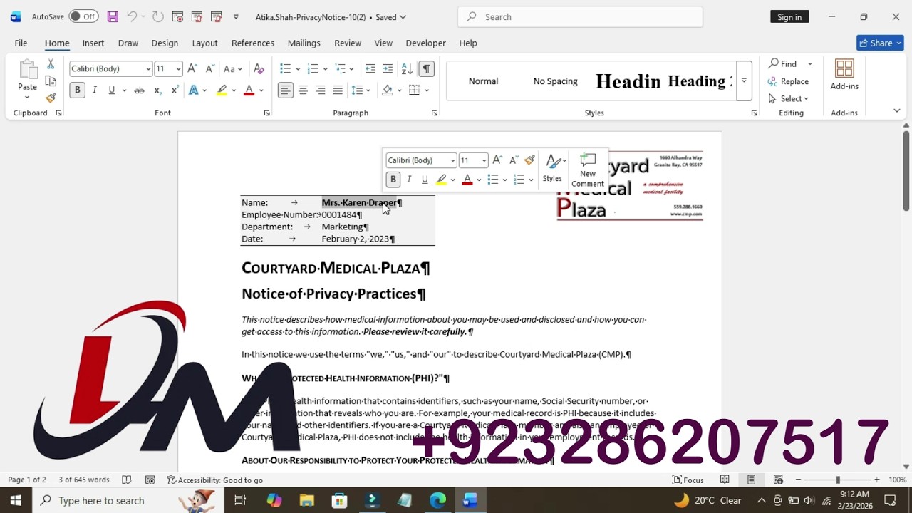 Word 2021 In Practice - Ch 10 Guided Project 10-1 |Word 2021 In Practice - Ch 10 Guided Project 10-1