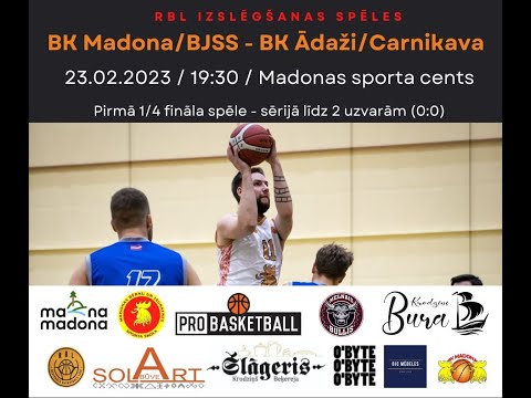 RBL Playoff: BK Madona vs Ādaži Carnikava