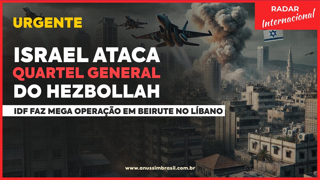 URGENTE: Israel Sob Ataque - Míssil Lançado Contra Tel Aviv - Invasão Do Líbano Eminente