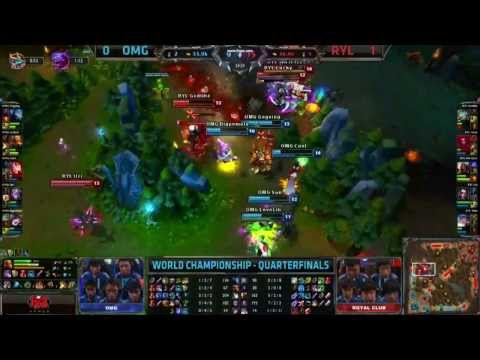 OMG vs RYL unkillable uzi with awesome vayne kiting/mechanics