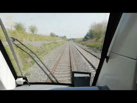 In the Drivers Cab of an InterCity ICR Railcar between Monasteravin and Kildare.