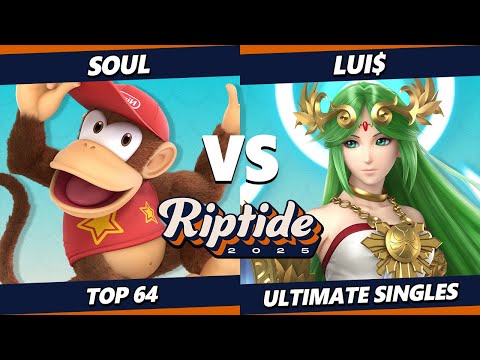 Riptide 2025 - Soul (Diddy Kong) Vs. Lui$ (Palutena) Smash Ultimate - SSBU