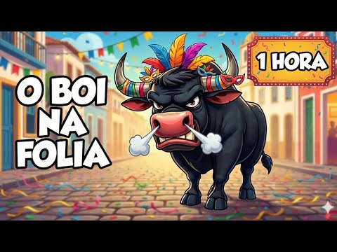 🐮 O Boi da Cara Preta no Carnaval! 🎶 MIX 1 hora | Desenho para Aprender as Cores
