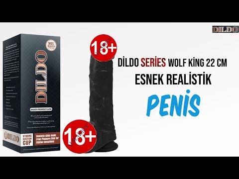 Dildo Series Siyah Wolf King 22 Cm Belden Bağlamalı Realistik Penis