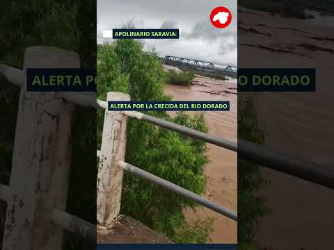 alerta por crecida de rio en Apolinario Saravia, anta, salta, argentina